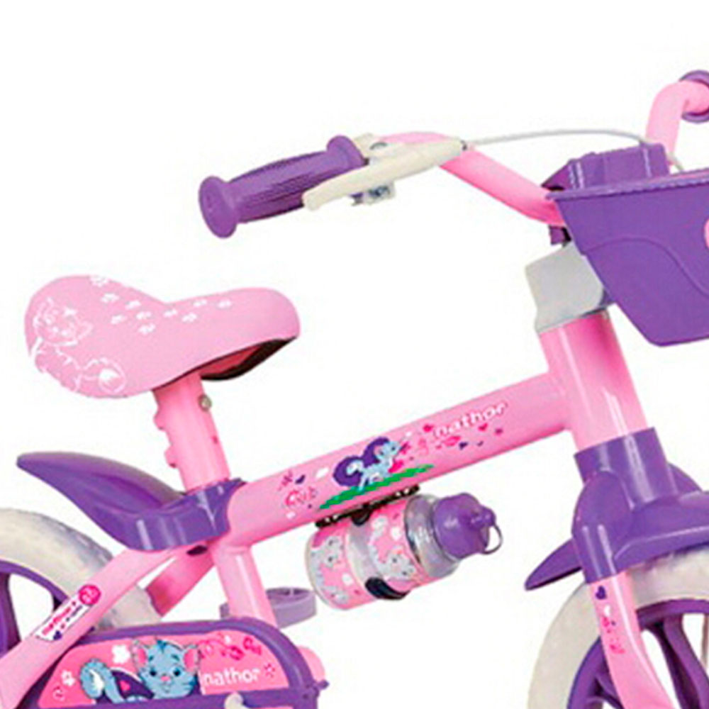 Triciclo Motoca Infantil Menina Nathor Rosa - Frete Gratis